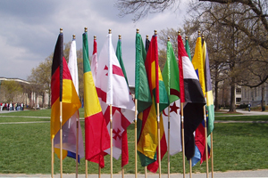 Flags on the Quad